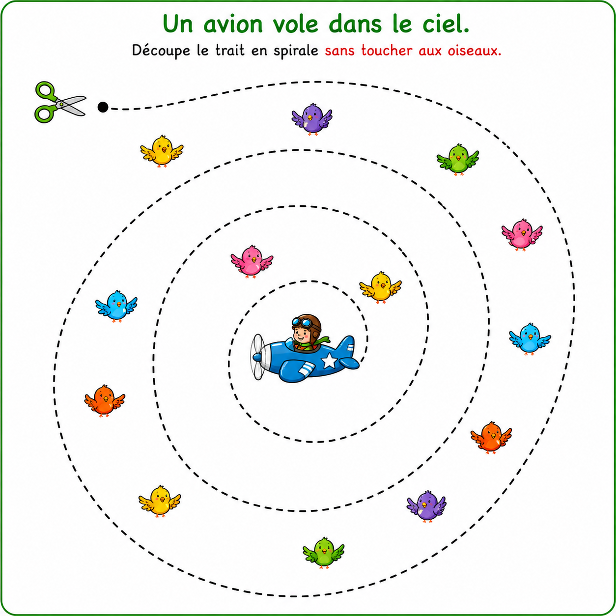 Découpage Attention aux petites bêtes –Exercices de découpage n°2 PDF