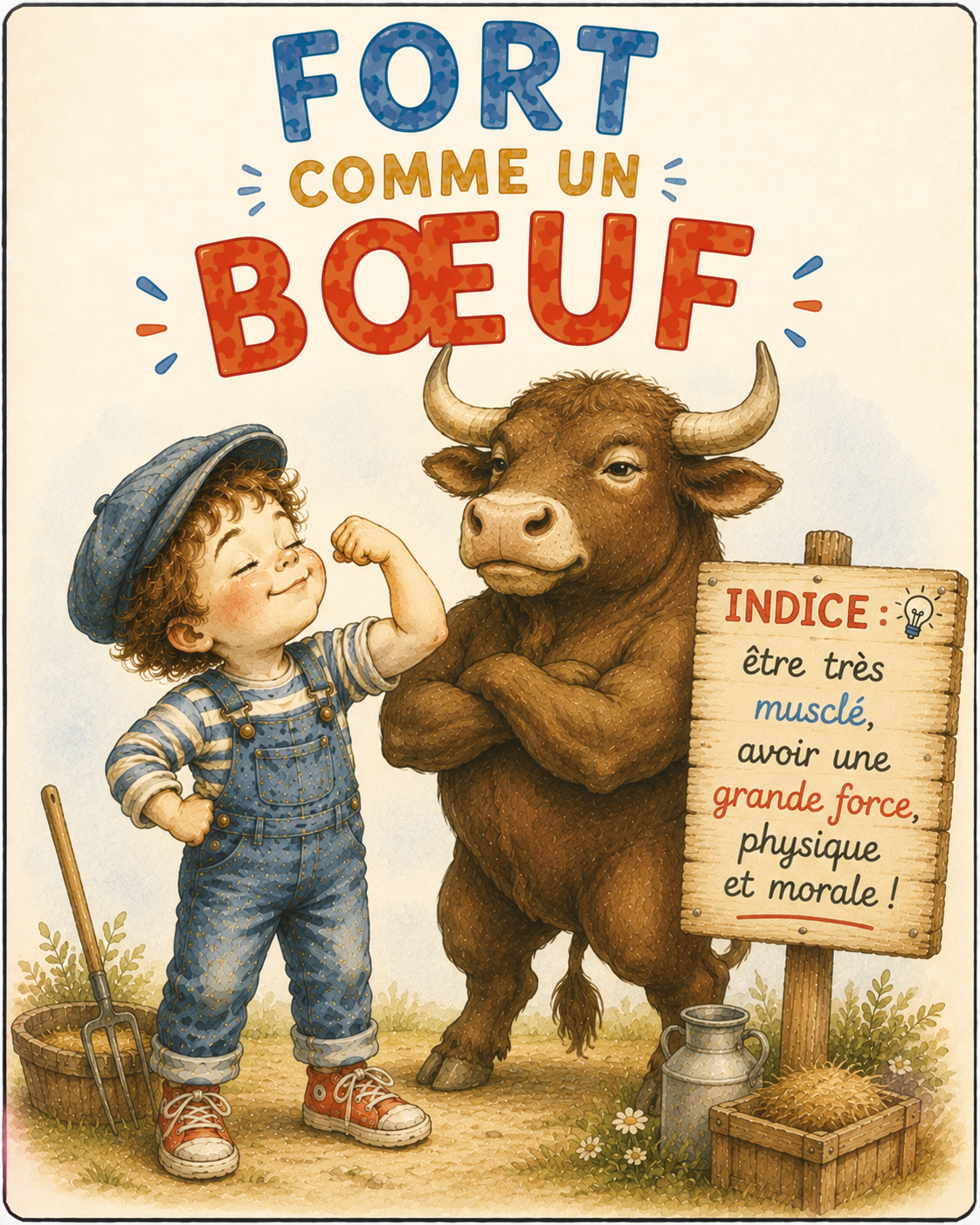 Les expressions françaises illustrées – 80 cartes A6 PDF