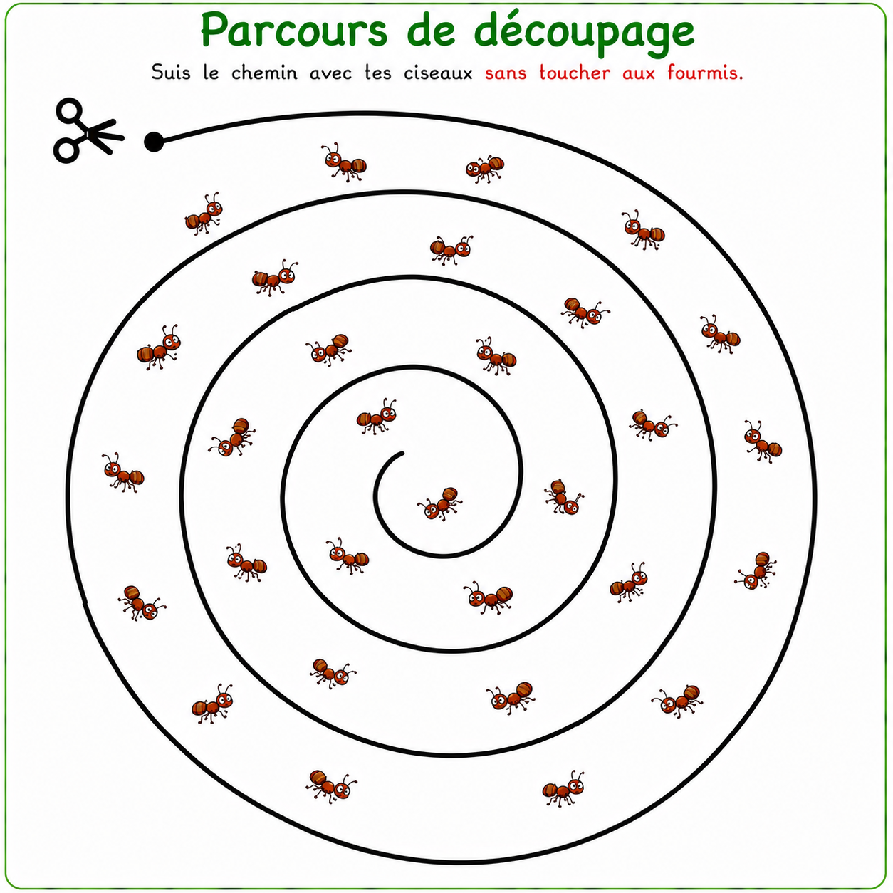 Fiches de découpage – Attention aux petites bêtes. Des créations à conserver