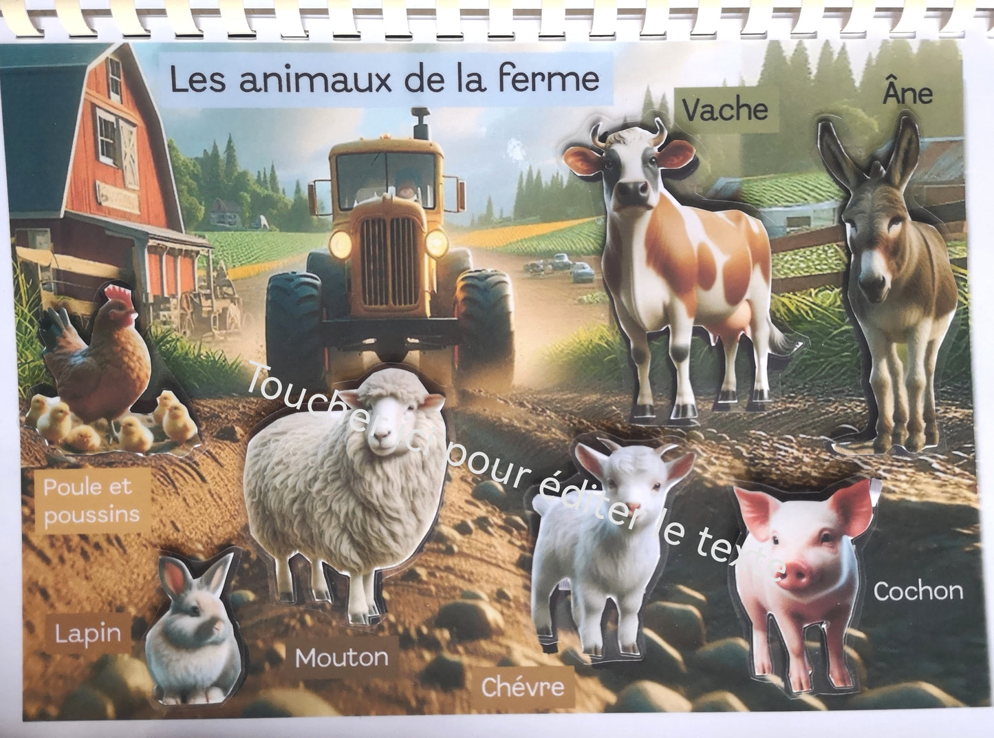 Livret les animaux du monde, vocabulaires, 3-6 ans