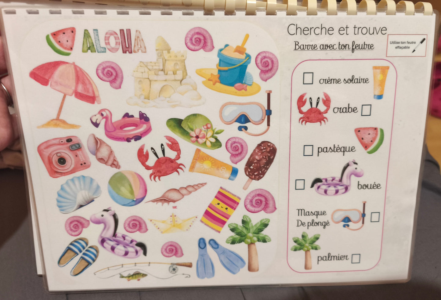 Livret de Vacances – Thème Plage | 3-5 ans