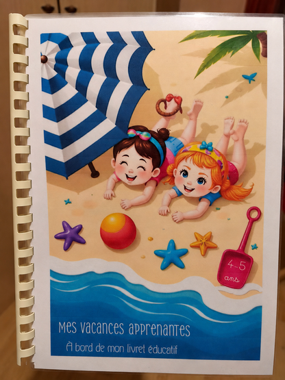 Livret de Vacances – Thème Plage | 3-5 ans