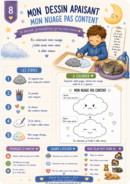 Je dompte mes émotions – 10 cartes d'astuces Version Garçon (version physique)