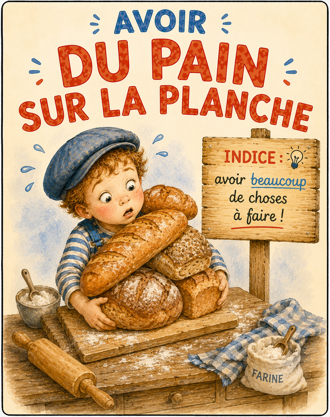 Les expressions françaises illustrées – 80 cartes A6 PDF
