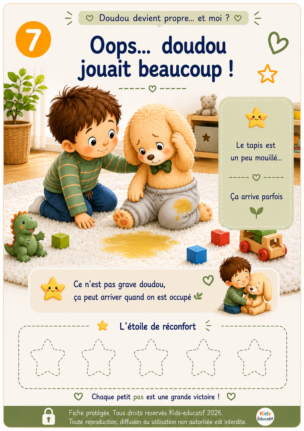 Doudou devient propre… et moi ? – Pack 10 fiches A4 à télécharger