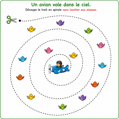 Découpage Attention aux petites bêtes –Exercices de découpage n°2 PDF