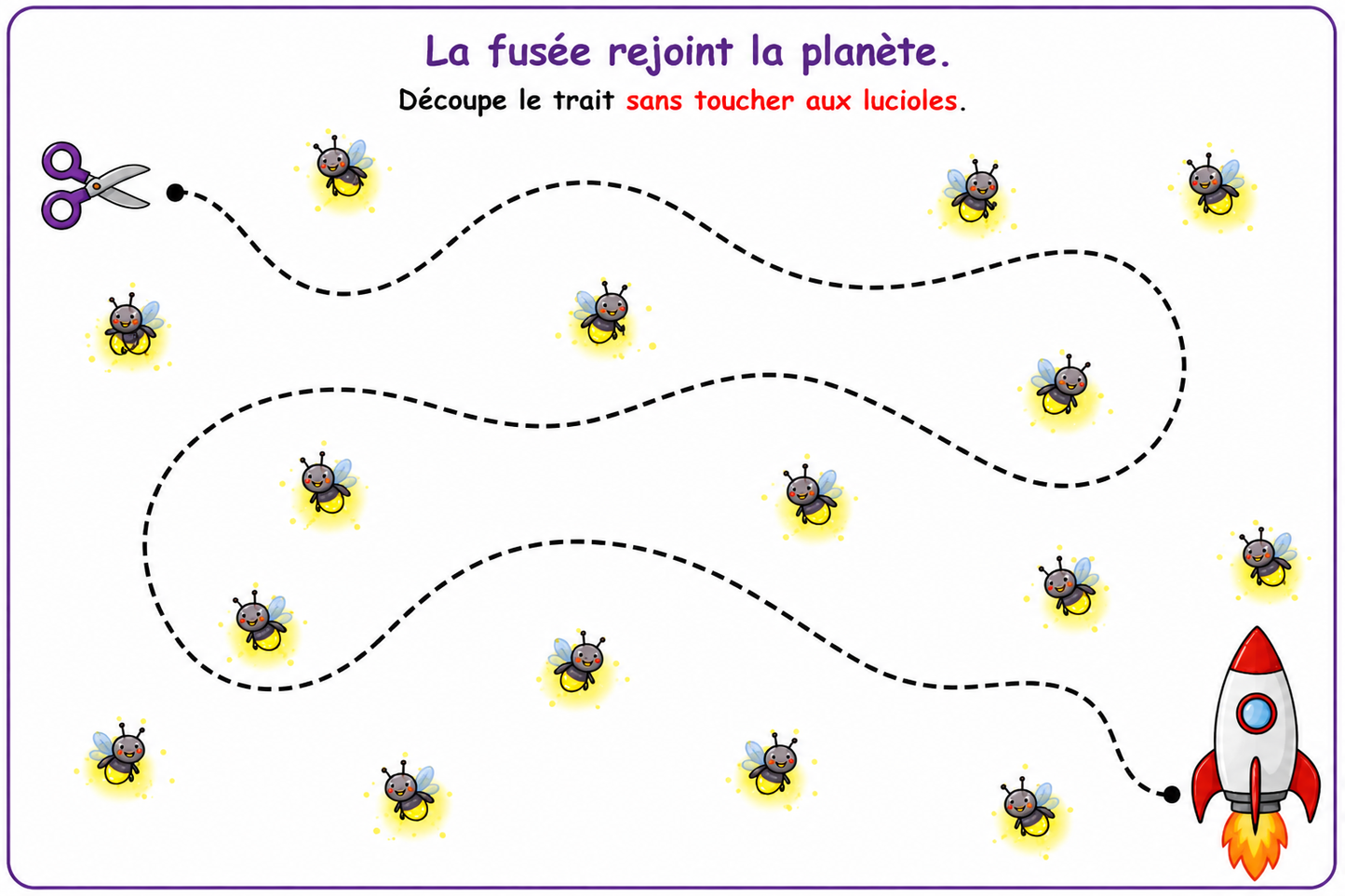 Découpage Attention aux petites bêtes –Exercices de découpage n°2 PDF