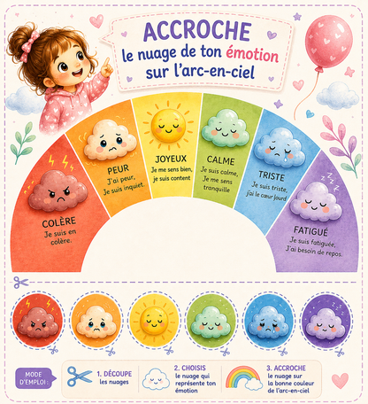 Je dompte mes émotions – 10 cartes d'astuces version FILLE (version physique)