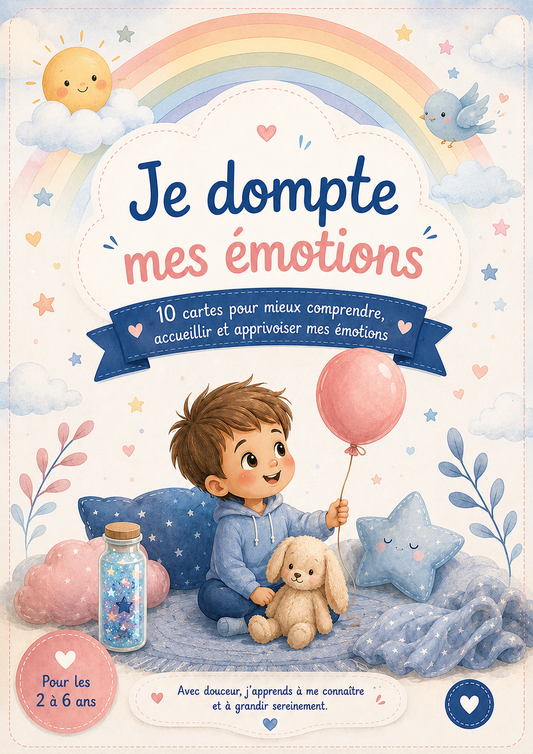 Je dompte mes émotions – 10 cartes d'astuces Version Garçon (PDF à télécharger)