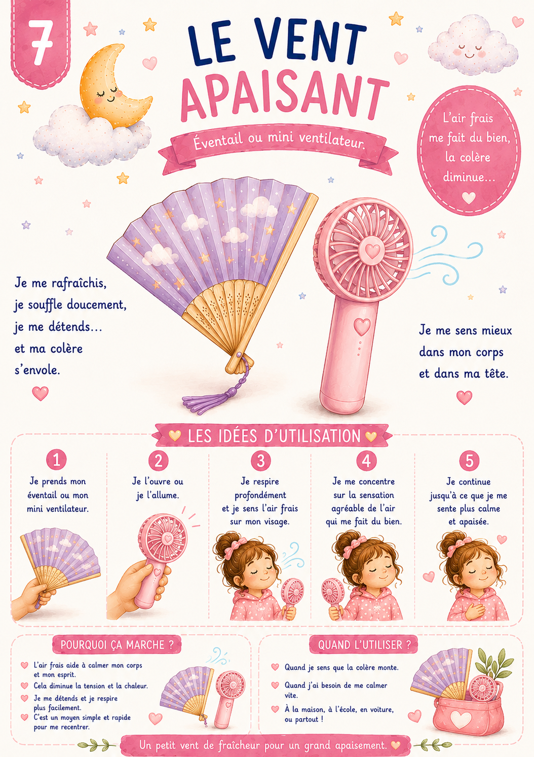 Je dompte mes émotions – 10 cartes d'astuces version FILLE (version physique)
