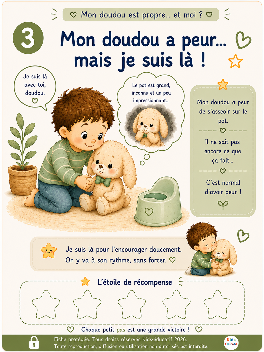 Doudou devient propre… et moi ? – Pack 10 fiches A4 à télécharger