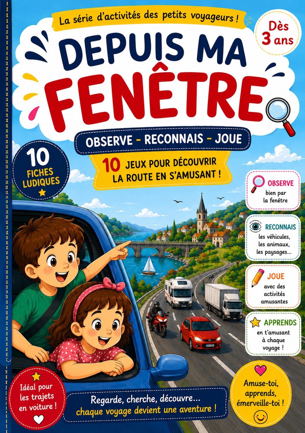 Depuis ma fenêtre… – Kit 10 fiches plastifiées + stylo effaçable