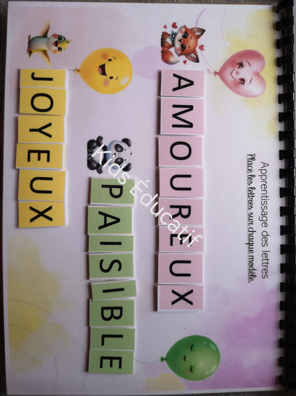 Livret éducatif thème les émotions, 4-5 ans ans