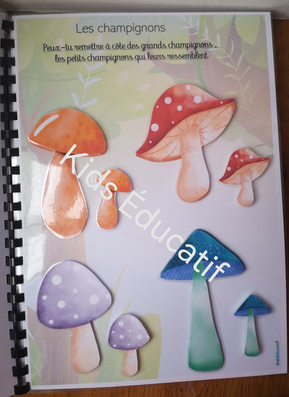 Animaux de la forêt 3-4 ans – Livret éducatif  avec activités de manipulation