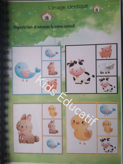 Livret éducatif, thème ferme