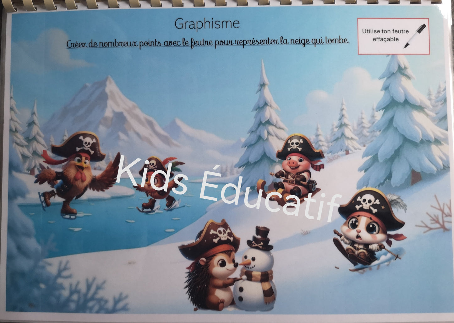 Livret d'avtivités 100% graphisme , thème Pirate