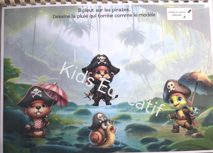 Livret d'avtivités 100% graphisme , thème Pirate