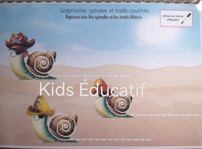 Livret d'avtivités 100% graphisme , thème Pirate