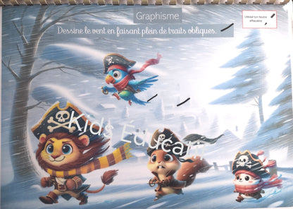Livret d'avtivités 100% graphisme , thème Pirate