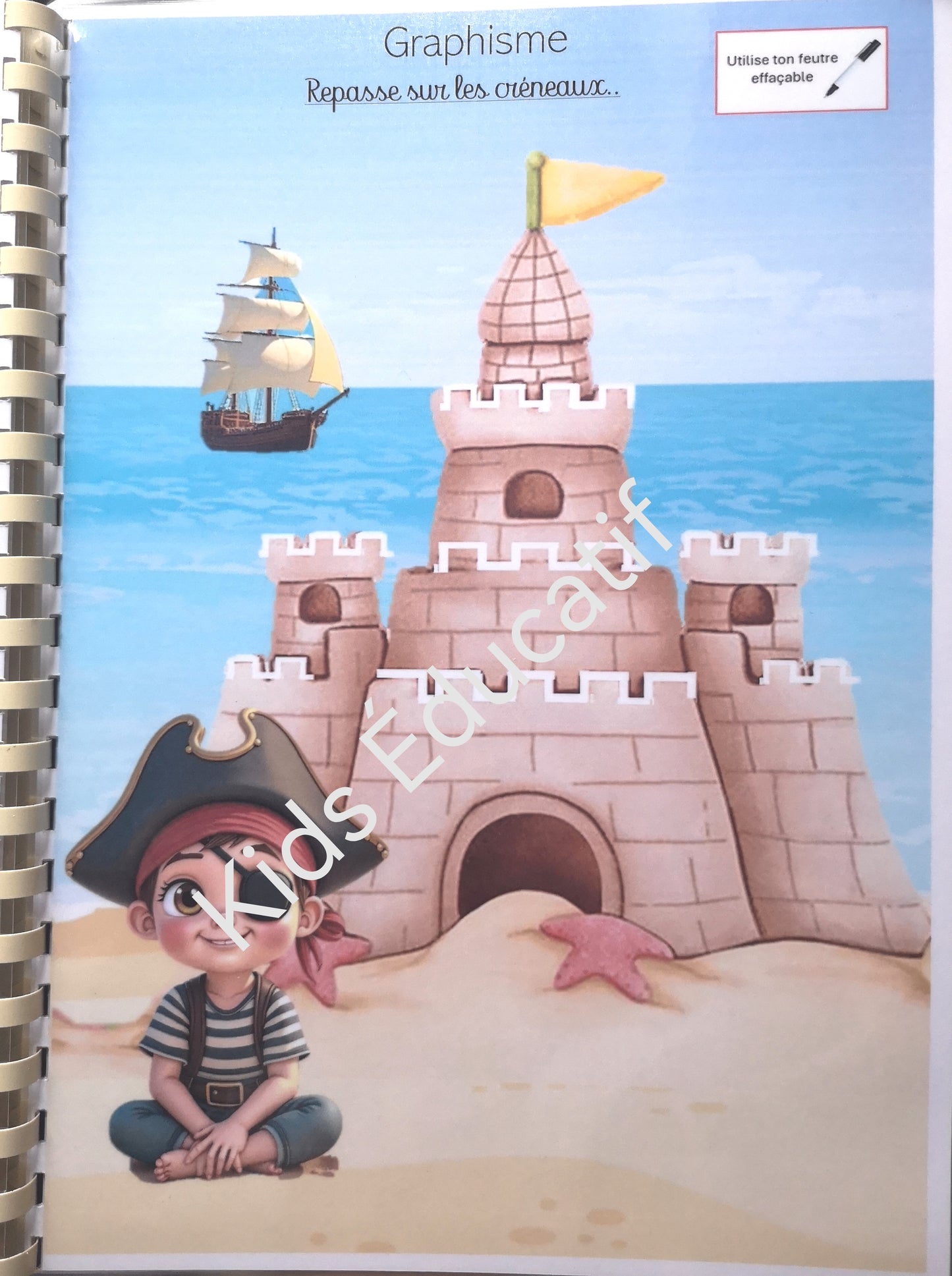 Livret d'avtivités 100% graphisme , thème Pirate