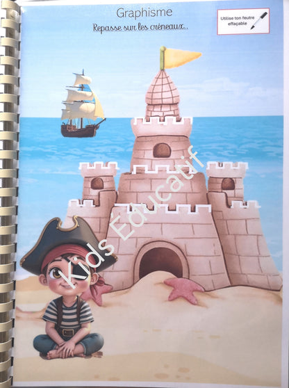 Livret d'avtivités 100% graphisme , thème Pirate