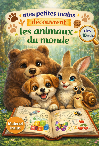 Animaux du monde dès 18 mois – Premier livret éducatif
