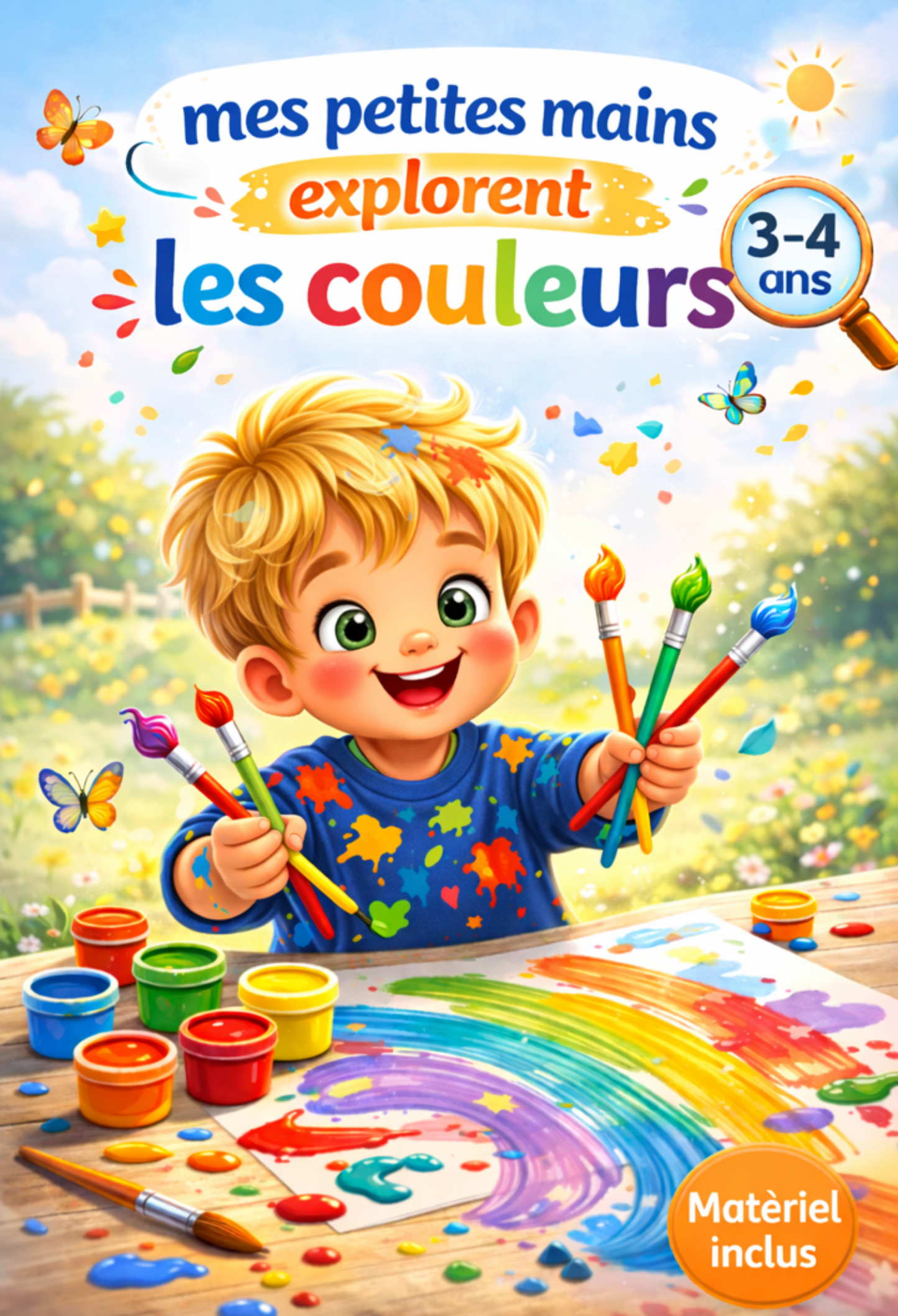 Mes petites mains découvrent les couleurs – Cahier d’activités 3-4 ans