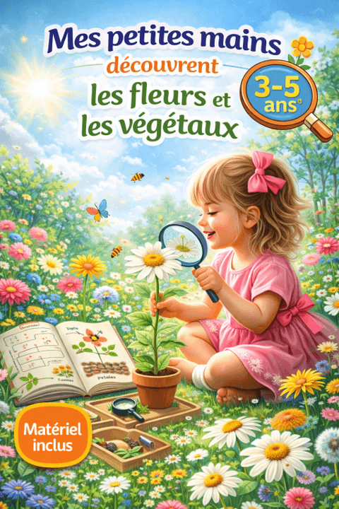 🌿 Fleurs & végétaux  3-5 ans - Matériel inclus