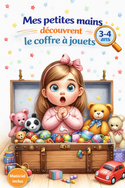 Livret éducatif,  " mon coffre à jouets"-  motricité fine 3-4 ans