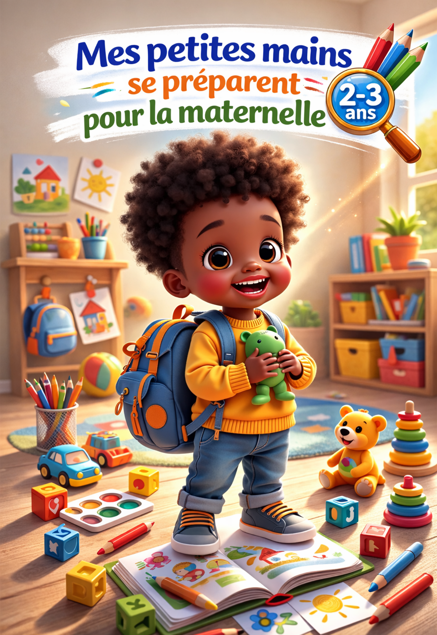 Mes petites mains se préparent pour la maternelle – Cahier d’activités réutilisable 2-3 ans