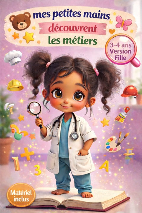 Mes petites mains découvrent les métiers – Cahier d’activités 3-4 ans