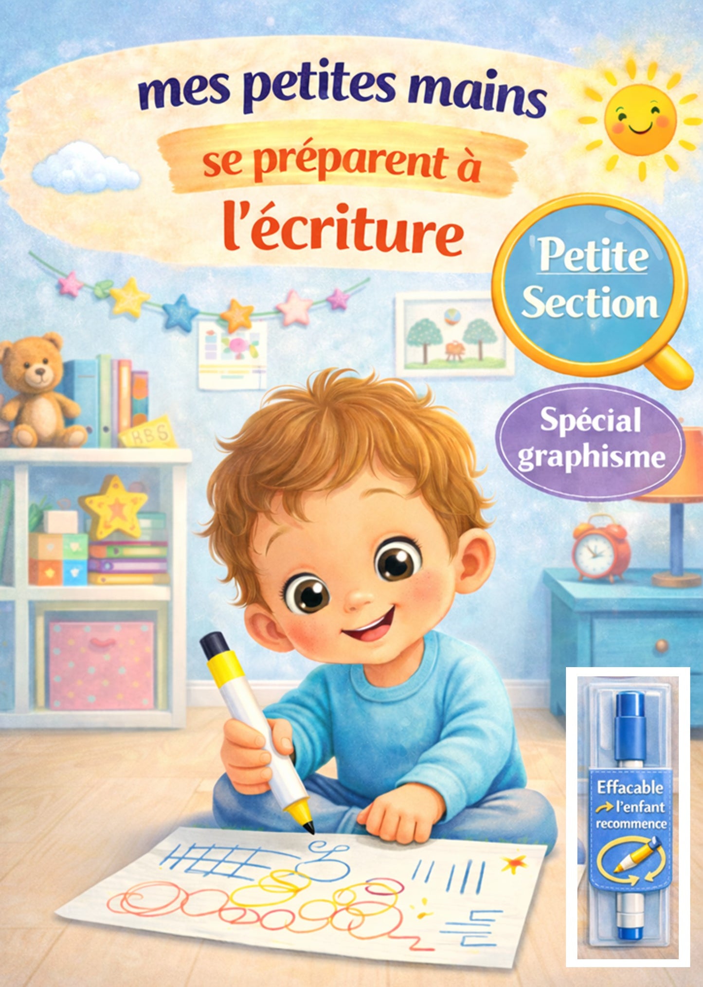 Mes petites mains se préparent pour l'écriture- cahier spécial graphisme- Petites section