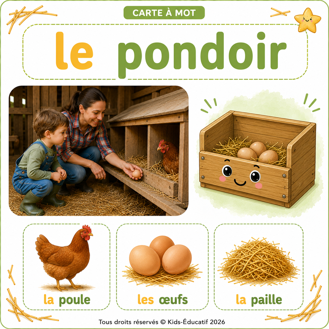 Carte à mot – La ferme PDF