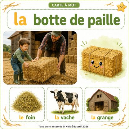 Carte à mot – La ferme PDF