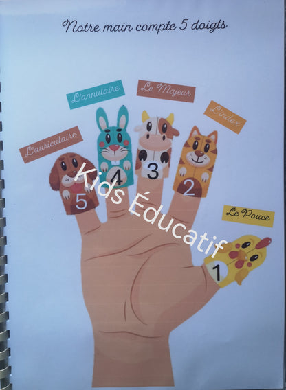 Mes petites mains" corps humain"- cahier d'activités 3-4 ans