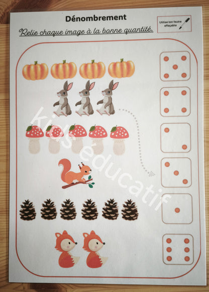 Livret Automne maternelle 4-5 ans – Jeux et activités pédagogiques
