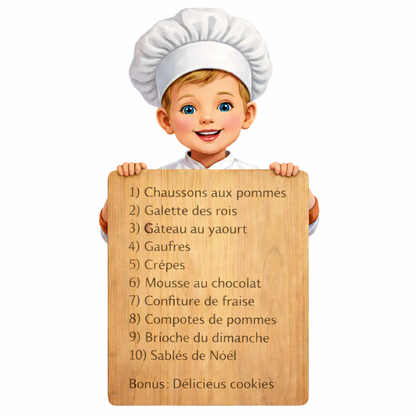 Livret de recettes pas à pas pour enfants dès 3 ans – cuisiner en autonomie