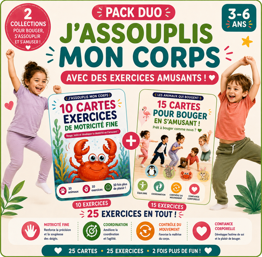 Pack Duo – Animaux qui bougent + J'imite les Animaux