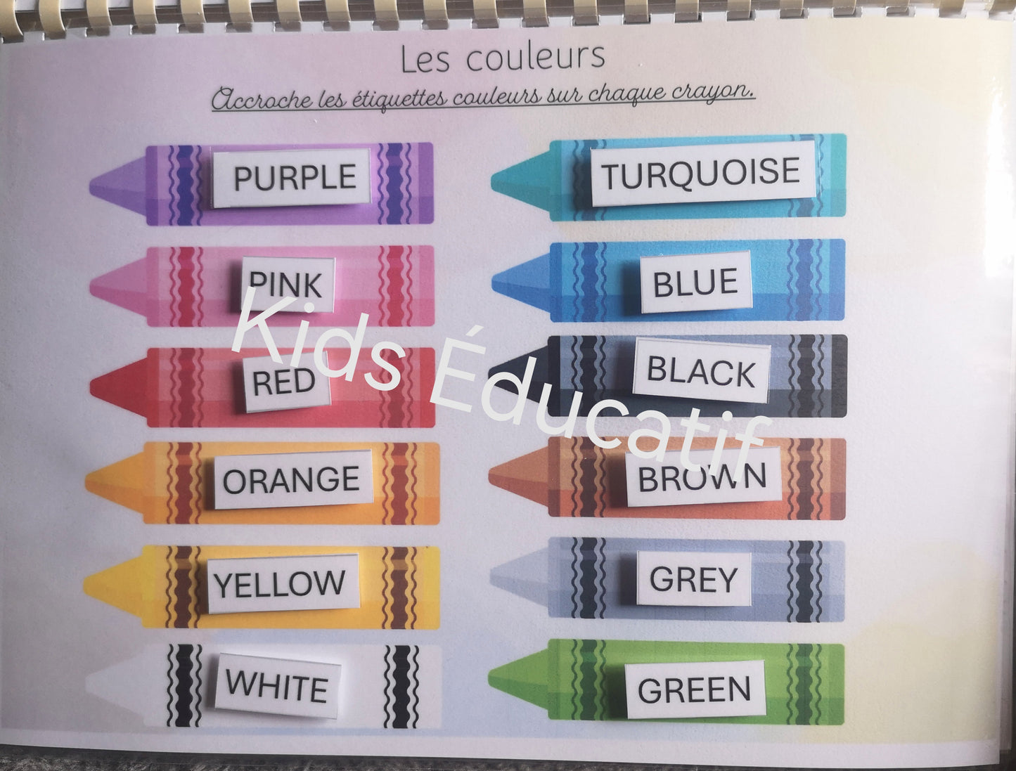 Apprentissage de l'anglais, livret multi-activités.