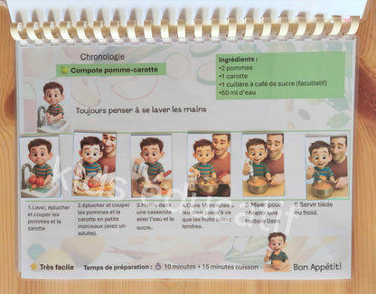 Livret de cuisine intéractif " au Fil des Saisons" dès 3 Ans