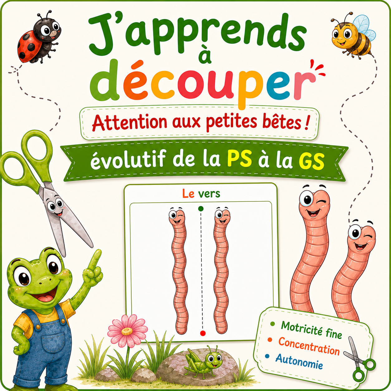 Fiches de découpage – Attention aux petites bêtes. Des créations à conserver