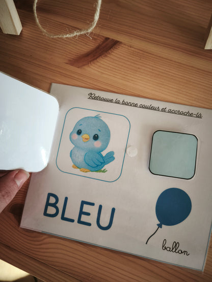 j'apprends les couleurs avec les animaux, dès 18 mois