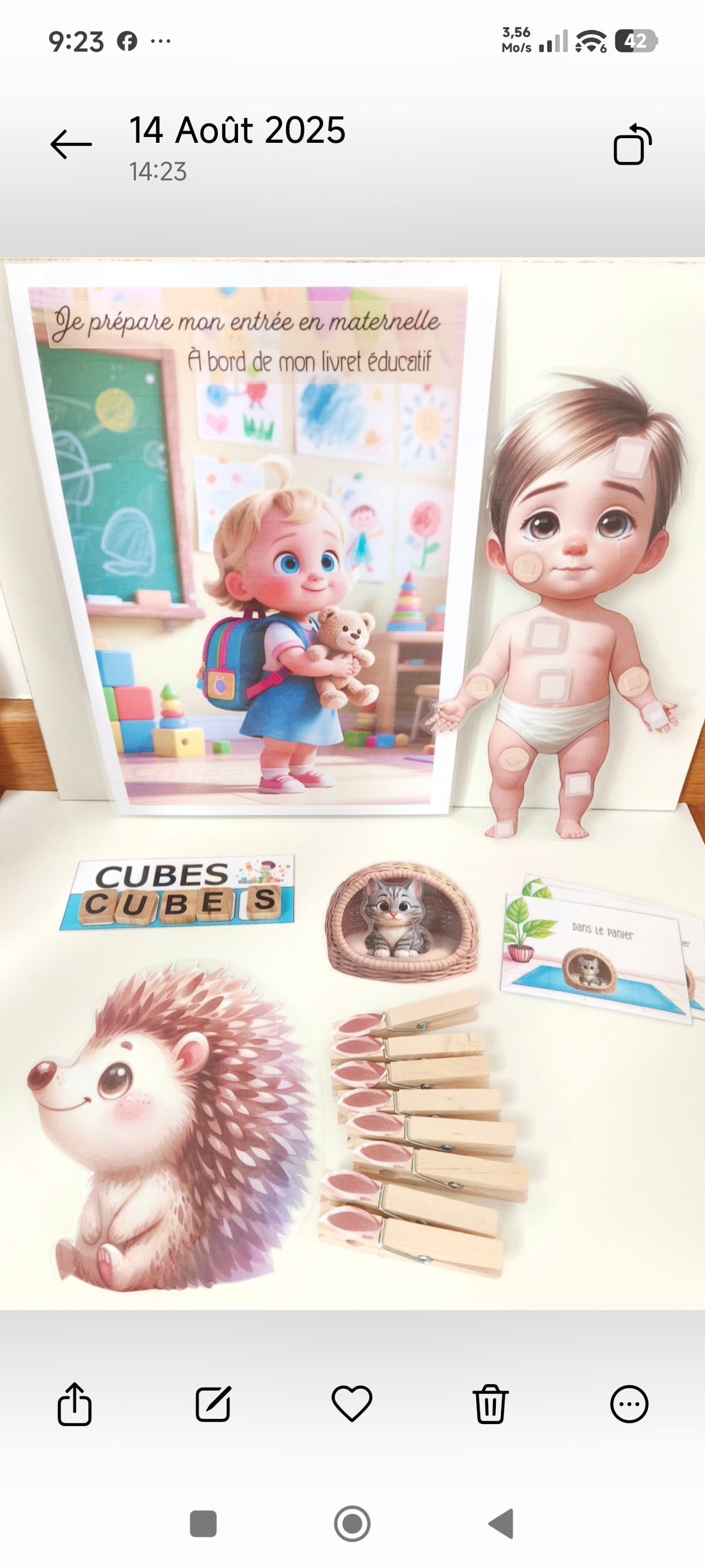 Mes petites mains se préparent pour la maternelle – Cahier d’activités réutilisable 2-3 ans