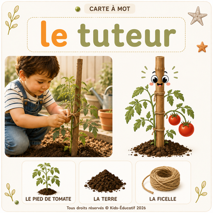 Mes cartes à mots – Jardin