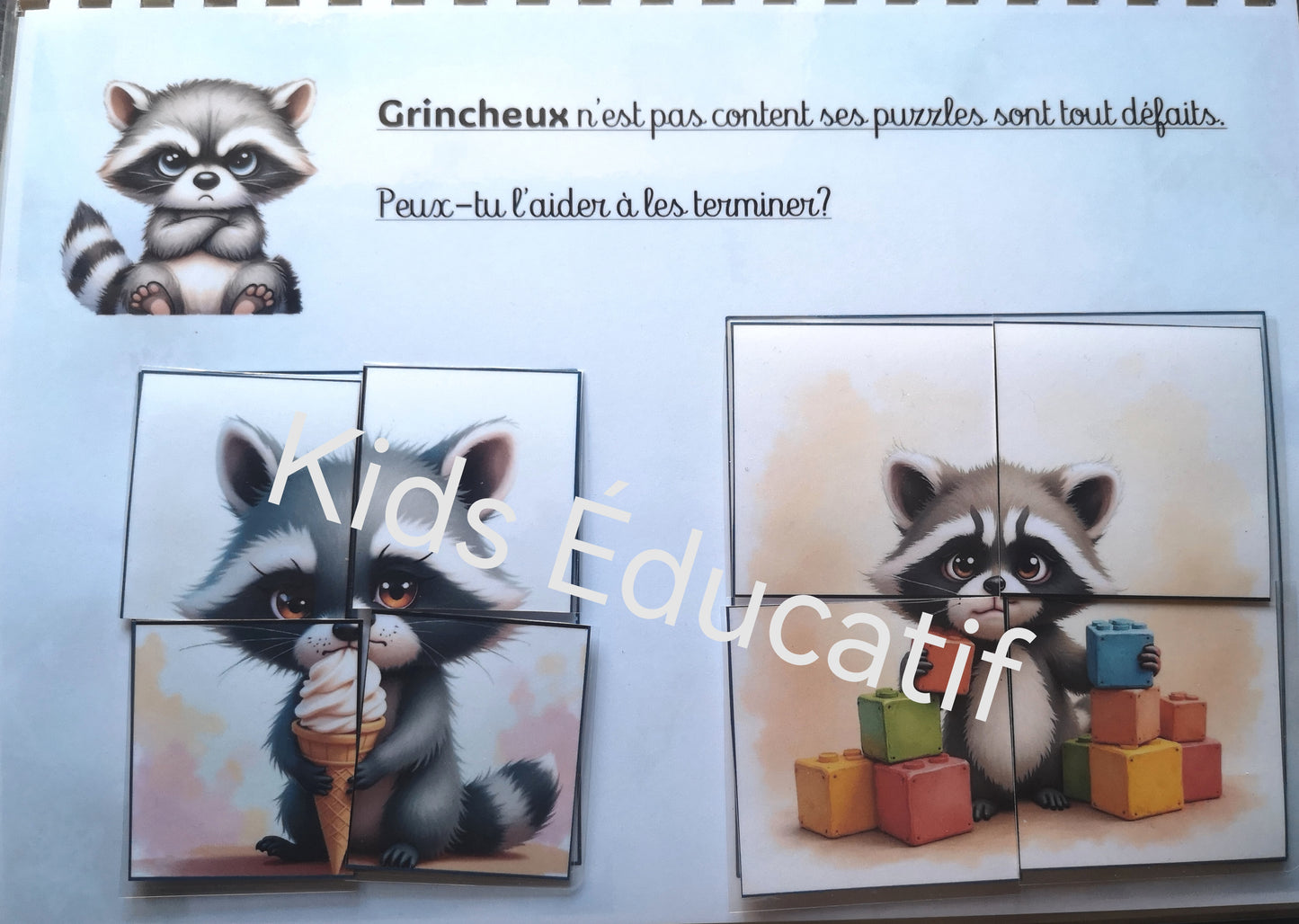 "Les émotions" livret  3-4 ans, pour apprendre à contrôler ses émotions.