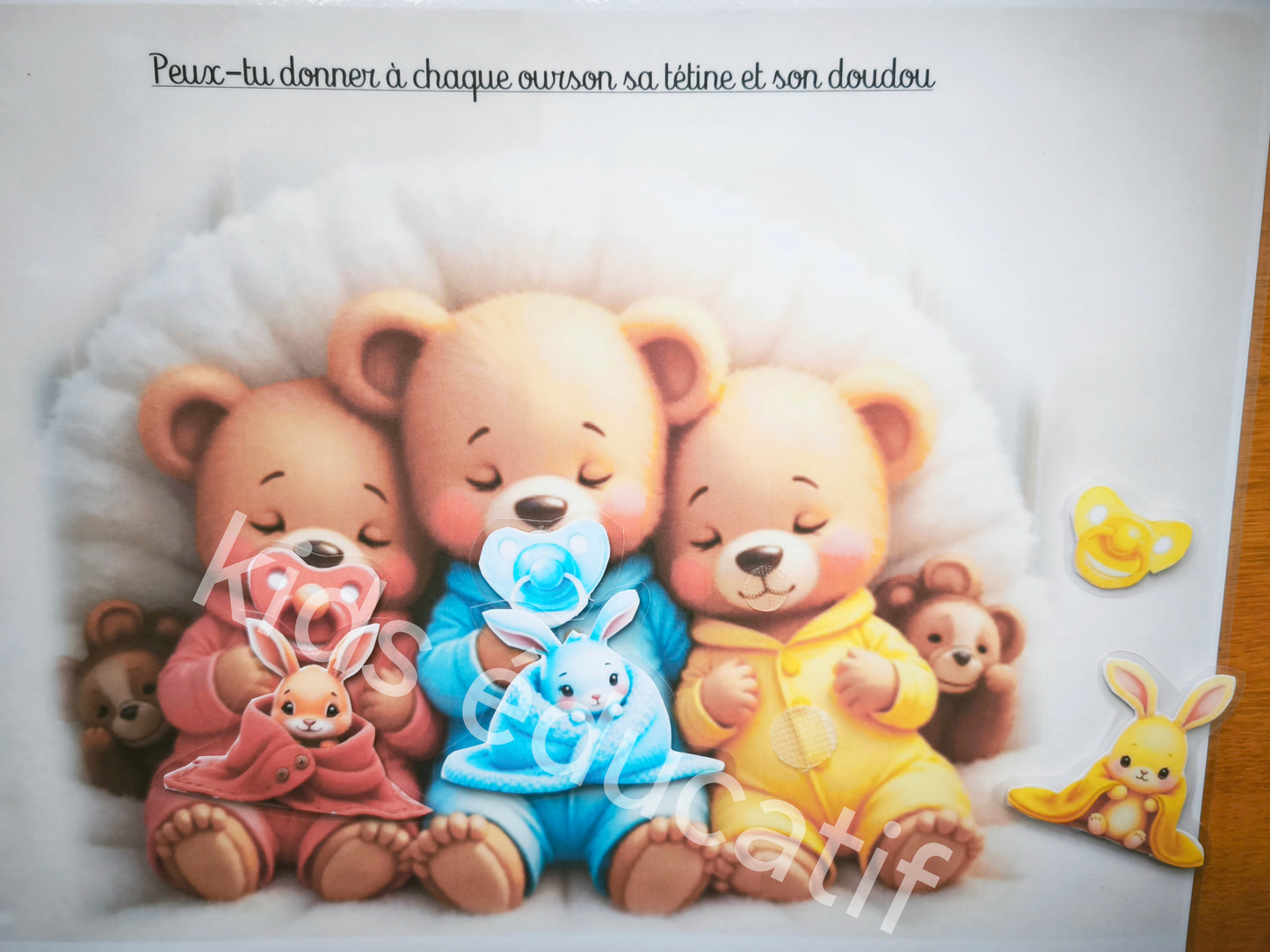 LIvret personnalisé "cadeau de Naissance jusqu'à 18 mois ,thème ourson