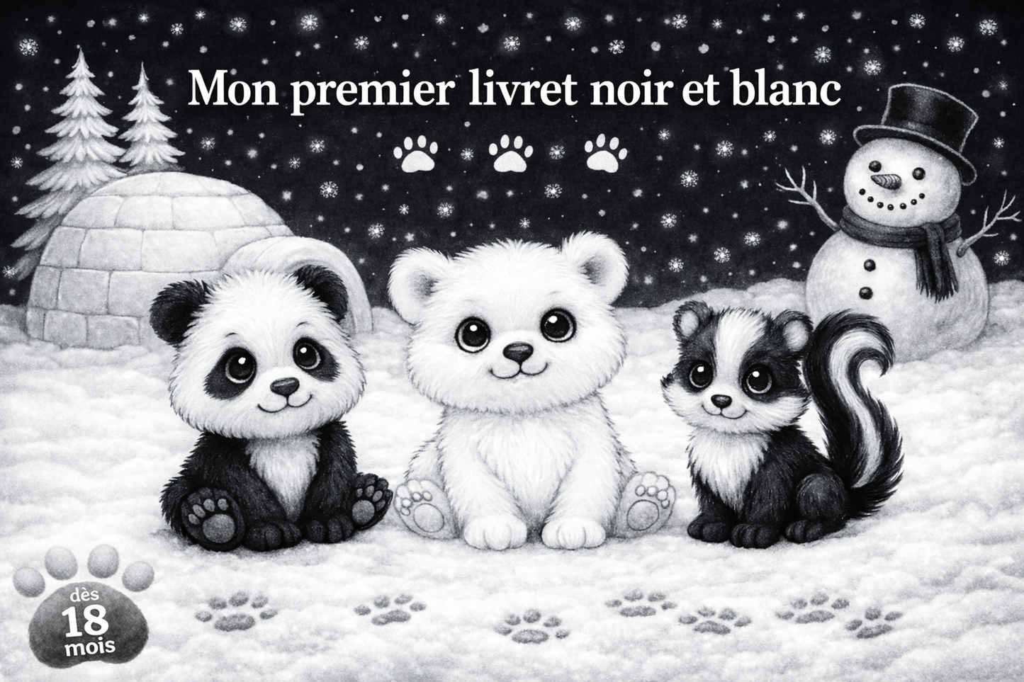 mon premier livret noir et Blanc 18 mois-3ans
