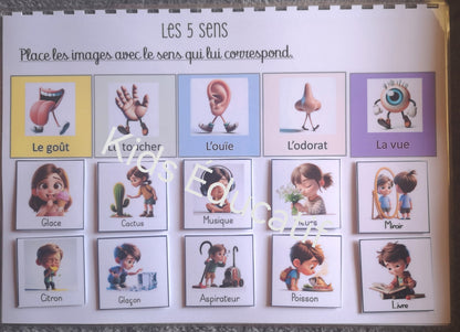 Mes petites mains "corps humain" - cahier d'activités 5-6 ans
