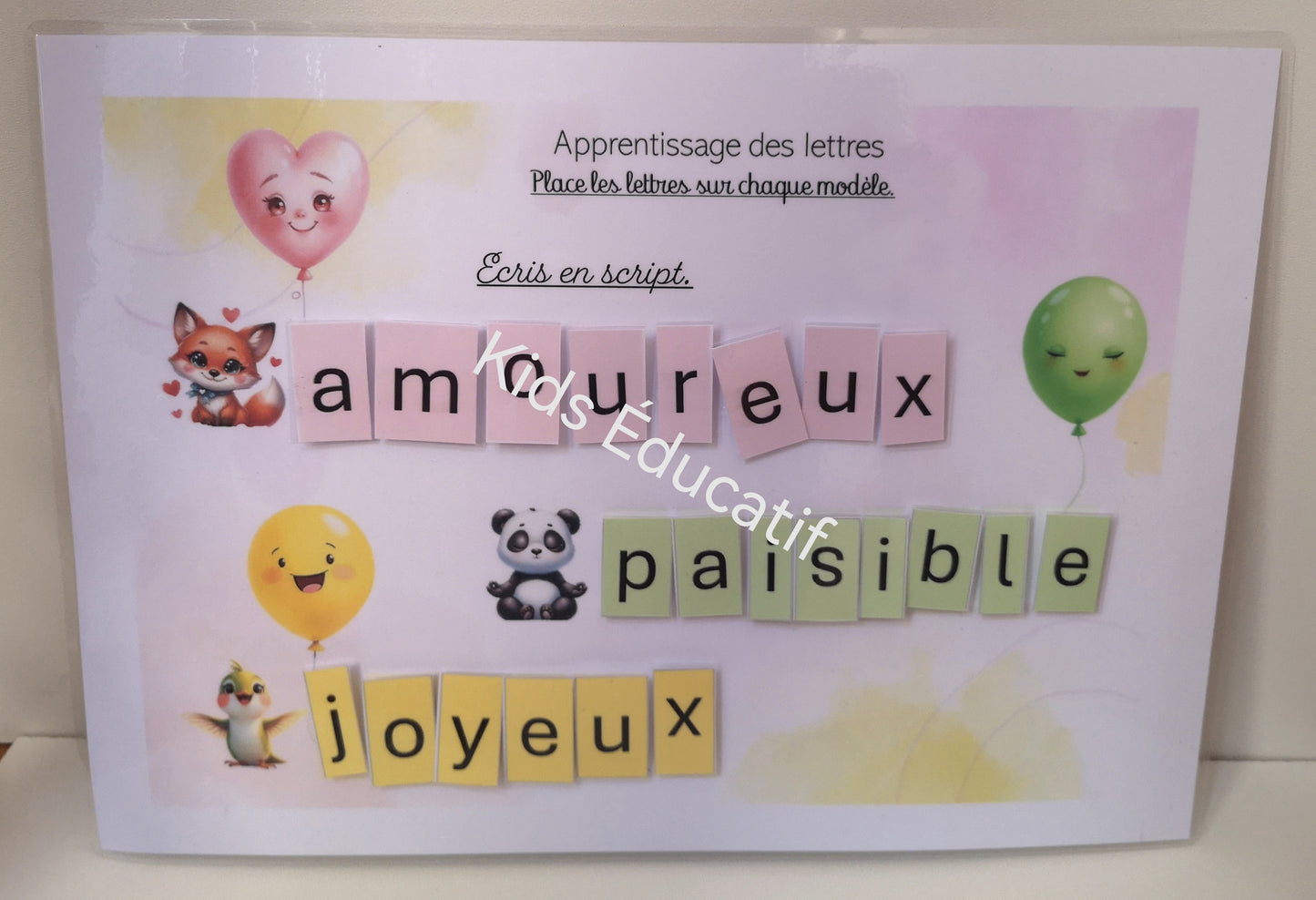 "Les émotions" 5-6 ans. livret pour apprendre à reprendre le contrôle de ses émotions