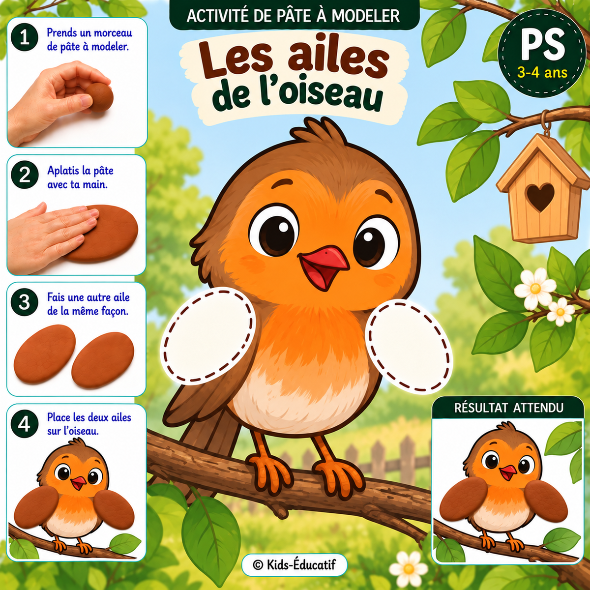 Je complète en pâte à modeler – Automne